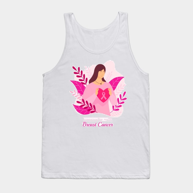 In October We Wear Pink Breast Cancer Awareness Survivor Tank Top by Goods-by-Jojo